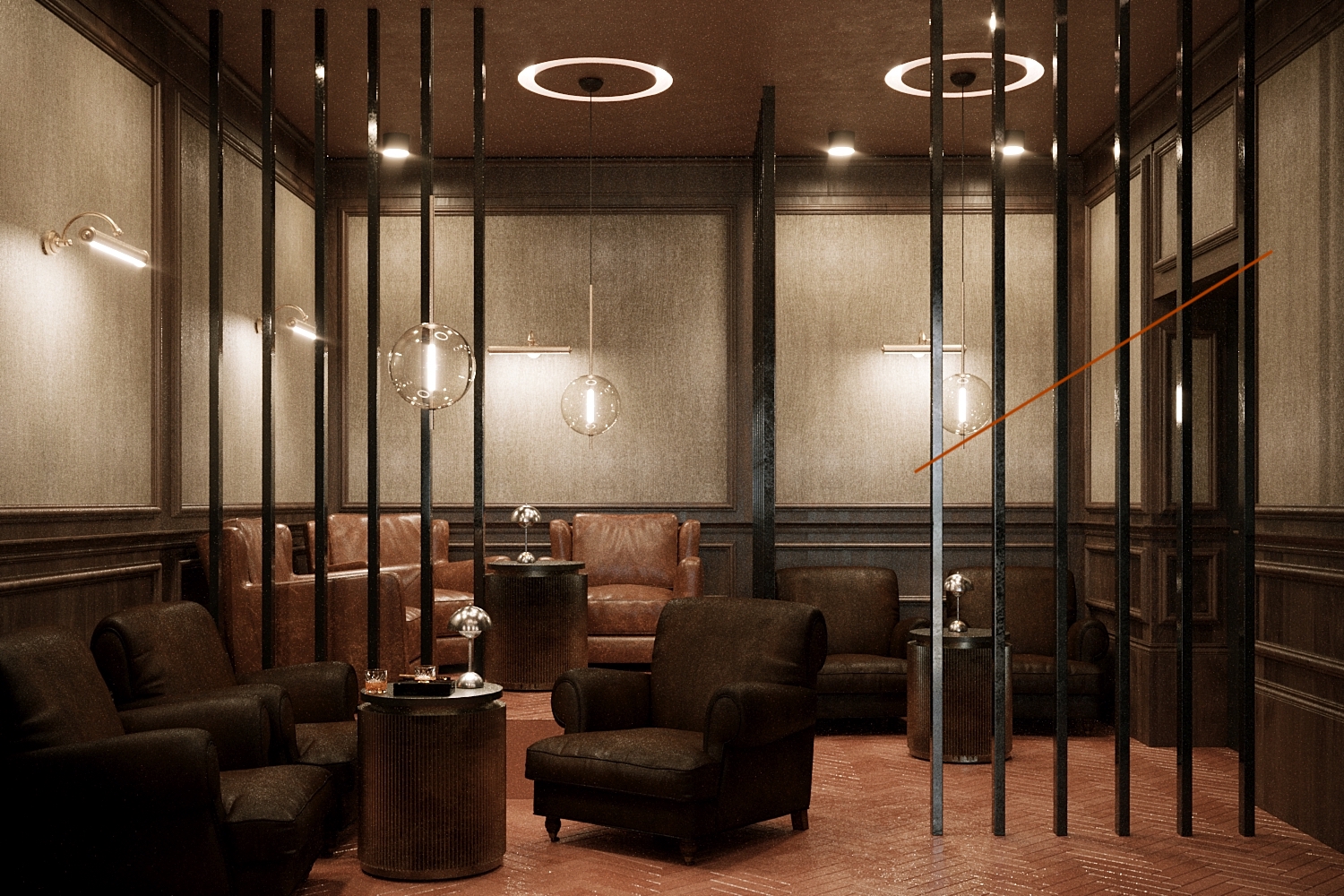 cigar lounge Poland design